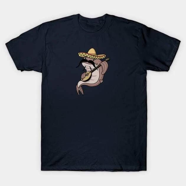 Catfish in sombrero Made in Australia T-Shirt 3XL