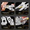 Stainless Steel Wire Stripper Crimper, 0.8/1.0/1.6/2.0/2.6mm, Multi-functional Plier Wire Stripping Tool, Comfortable Grip, Professional Electricians