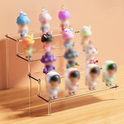 1-3 Schichten Transparentes Parfüm-Aufbewahrungsregal Desktop-Organizer Parfüm-Organizer-Box Mehrschichtiger Acryl-Puppenständer Halten