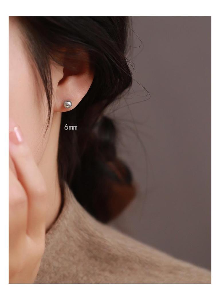 Luxuriöse 999 Sterlingsilber Hanf & Aurora Grau Perlenohrringe für Damen - High-End 2024 Design