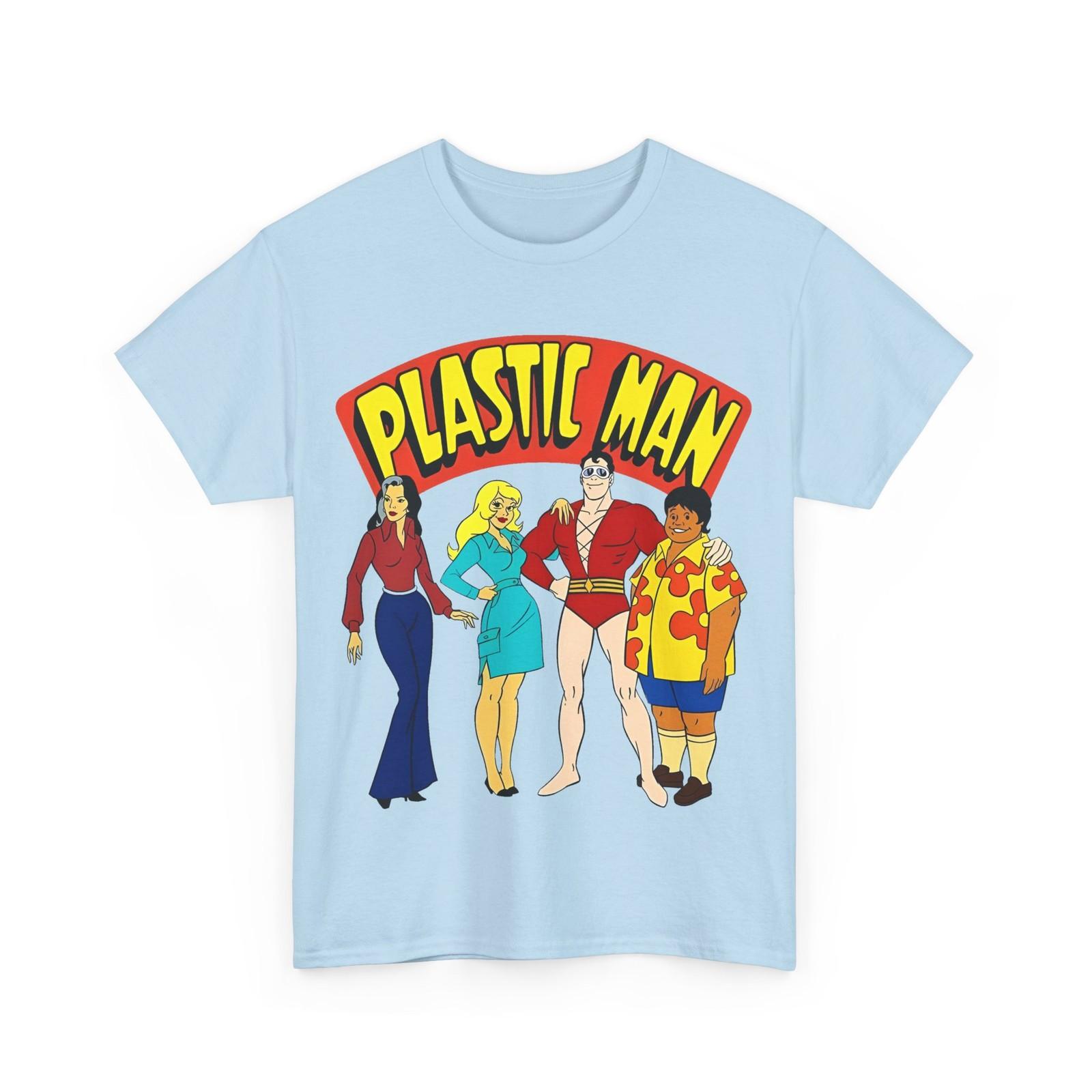 

Plastic Man T-Shirt Mens Womens Tees Top - Penny, Hula-Hula - Ruby-Spears Saturday Morning Cartoon 3XL