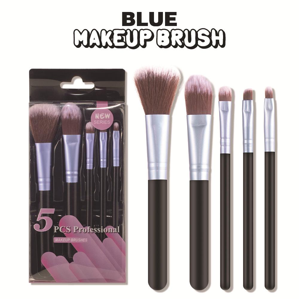 5PCS Makeup Brush Set Halloween Christmas Gift Smash Flour Rouge Brush Face Powder Blusher Brush, Eye Shadow Brush Makeup Tools