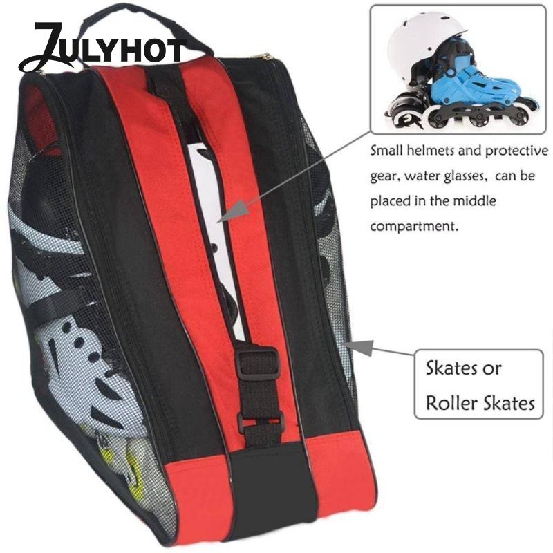 3 Layers Breathable Skate Carry Bag Case For Kids Roller Skates Inline Skates Ice Skates Skate Carry Bag Skate Carry Case