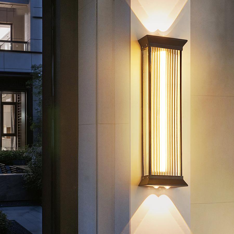 Outdoor Waterproof Courtyard Wall Lamp Garden Lamp Exterior Wall Pillar Villa Terrace Light Stainless Steel LED Porch Lighting