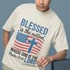 Blessed Is The Nation Whose God Is The Lord Shirt, Psalm 33 12 Shirt, Bible Verse Shirt, Christian Shirt, USA Map T-shirt, 4th of July Gift