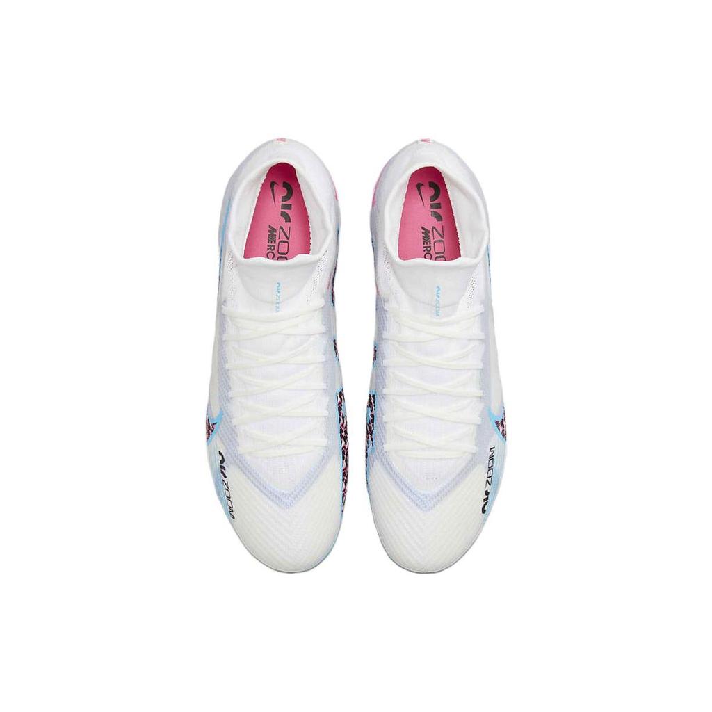 Nike Zoom Mercurial Superfly 9 Pro FG Blast Pack Men Sneakers White Pink-Blast Indigo-Haze DJ5598-146