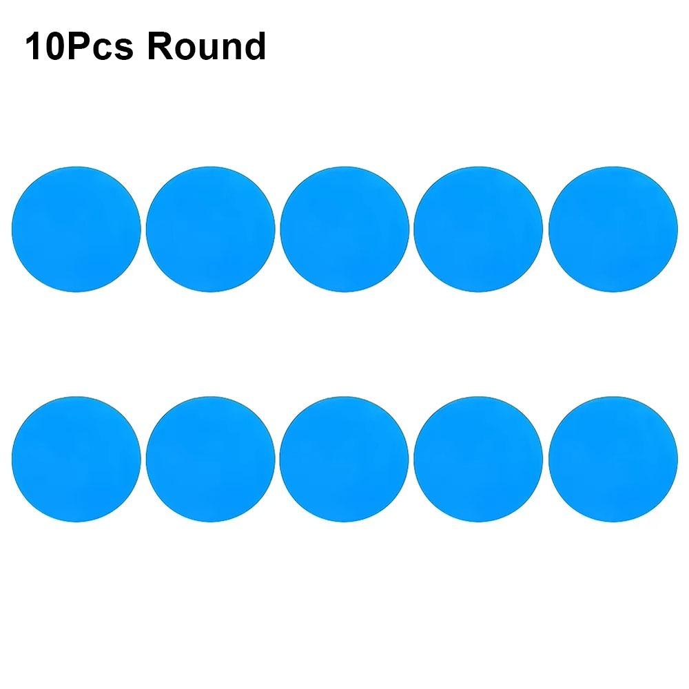 10Pcs Underwater Repair Pool Repair Patches For Swimming Pool Self-Adhesive Pool Repair Kit PVC Multifunctional Patch Glue