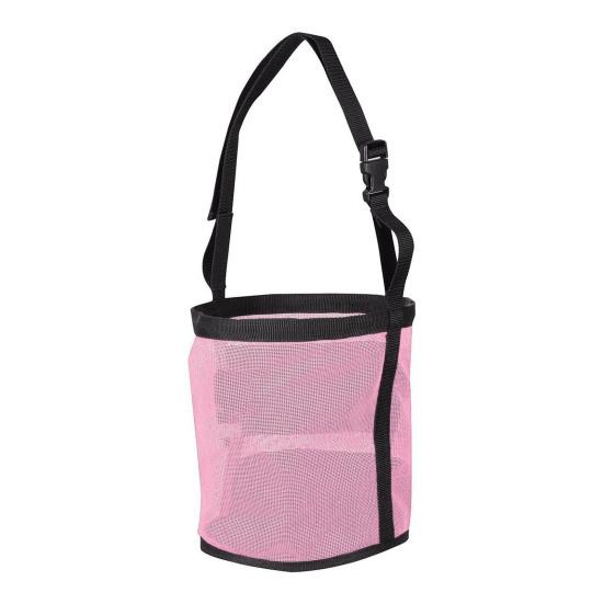 Horse Feed Bag Heavy Duty Mesh Horse Feeder with Adjustable Strap Horse Muzzle Feed Bucket for Feeding Grain Powder Supplements