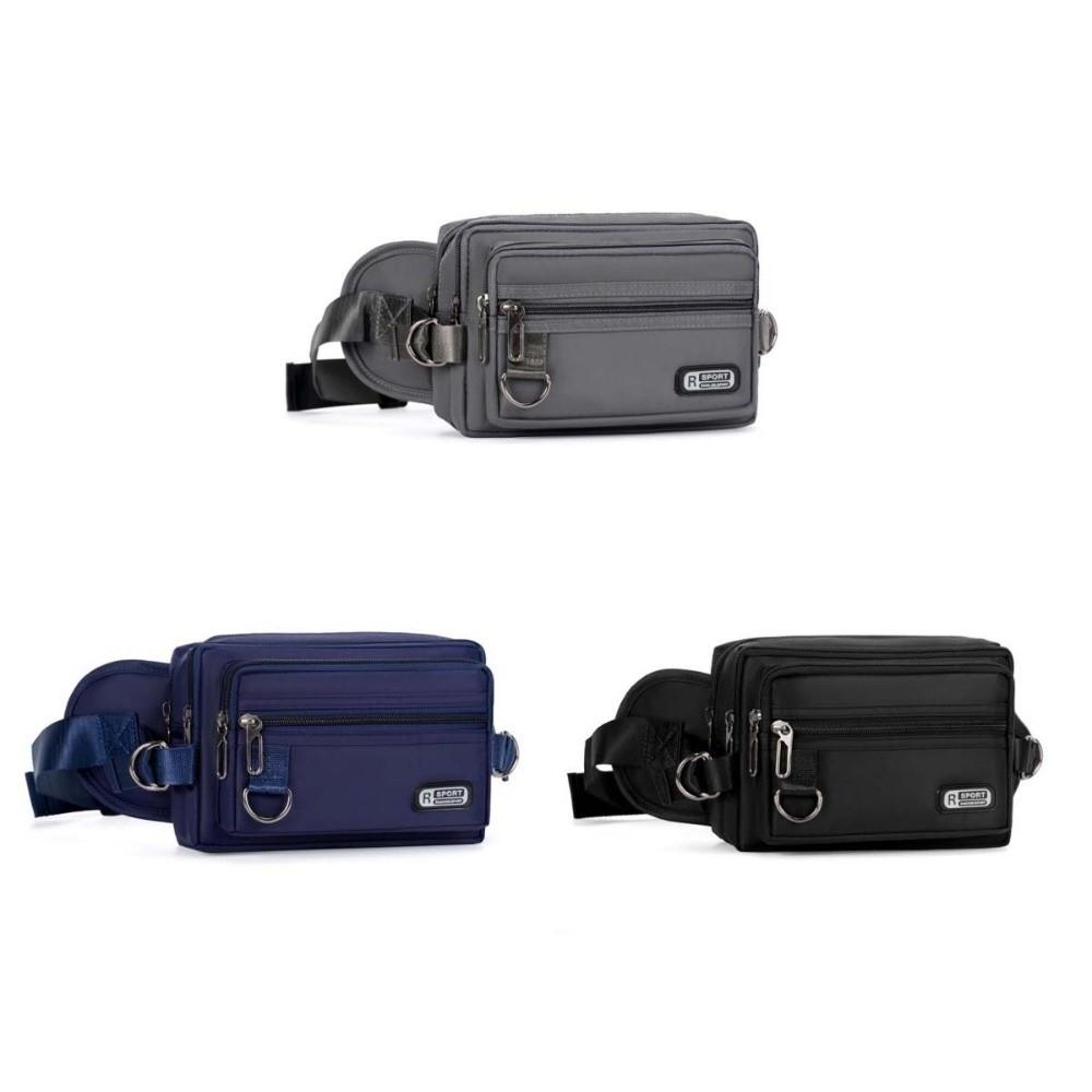 Lightweight Men Waist Bag Large Capacity Fanny Pack Japanese Fashion Men Chest Bag  Fitness