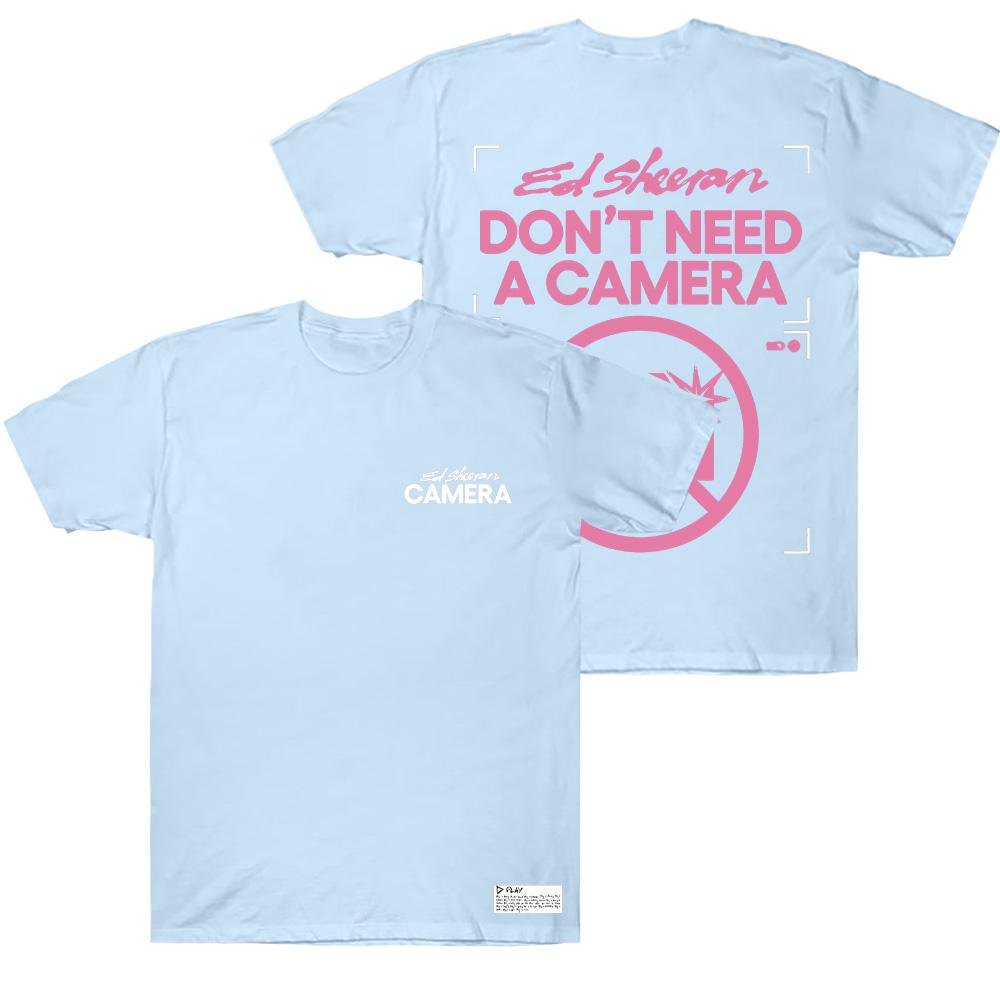 Ed Sheeran Don’t Need A Camera T-Shirts Men Clothing High Street New Top Tees Unisex Cotton T Shirts Short Sleeve Round Neck Y2K