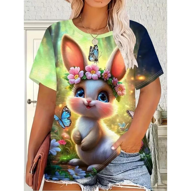 3D Printed Fashion Women's T-Shirt Summer Breathable Versatile Trend