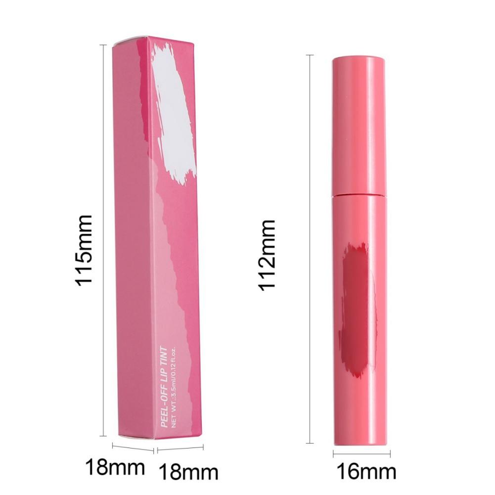 6 Farben Peel-Off-Maske Lipgloss Langanhaltende Lippentönung Peel-Off-Lippenfleck Lipliner