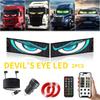 Evil Eye LED Car Screen: Soft, Dynamic Eyes with Bluetooth App Control, One-to-Two Set.