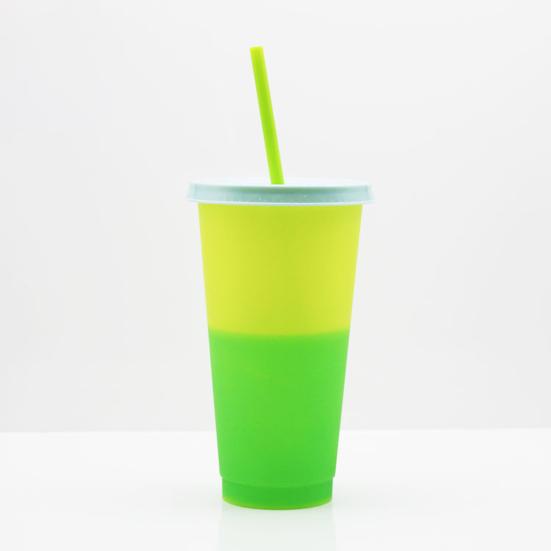 720ML Water Bottle Decorative Layout Props Plastic Adding Vitality Color Changing Beverage Cup for Kitchen