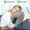 Almohada inflable del viaje del cojín de aire para la barbilla de la cabeza del cuello del descanso de la siesta de la oficina del avión