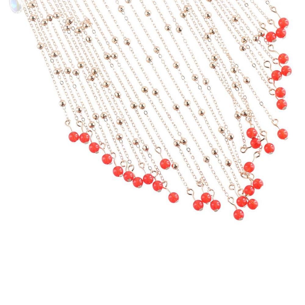 Temperament Zinc Zinc Alloy Chain Hanging Ear Hanfu Headdress Hair Accessories Cover Face Jewelry Tassel Veil