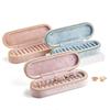 Plush Jewelry Case Portable Zippered Box Multiple Section Plush Jewelry Box with Zippers for Organizing Ornament