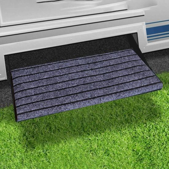 RV Step Cover Wear Resistant Anti-Slip Design Washable Easy to Clean Universal Fit RV Step Rug Stair Cover Protector