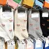 Cherry Ruffle Korean Women's Spring Socks - Academy Style Short Design