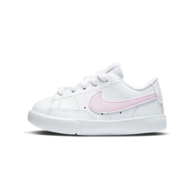 

новые кроссовки Nike Blazer Low Top для малышей, белые/розовые, для младенцев и малышей 22