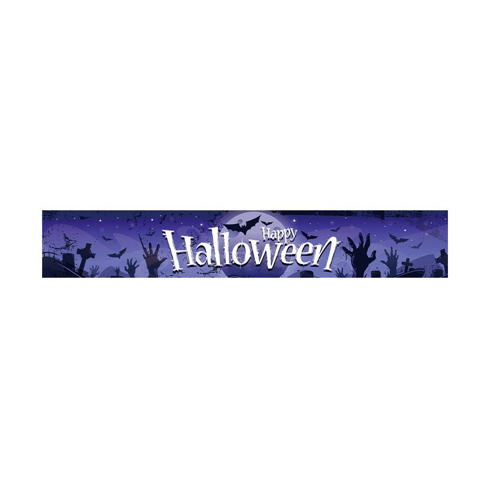 Customizable Day of the Dead Skull Banner for Halloween Party Decorations