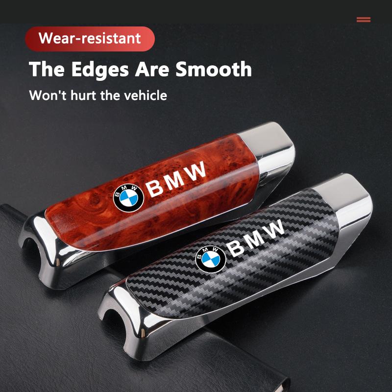 Carbon Fiber Car Leather Handbrake Cover Protective Sleeve Hand Brake Protection Car Interior For BMW 1 3 5 Series X1 X3 X7 F10 msjk68