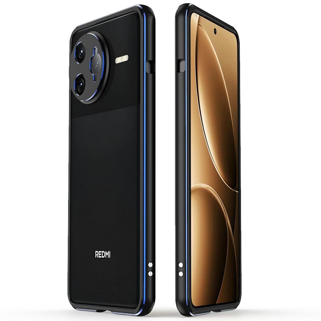 For Xiaomi Poco F7 Ultra 5G/Redmi K80 Pro 5G Bumper Case Metal Frame Phone Cover with Camera Lens Guard