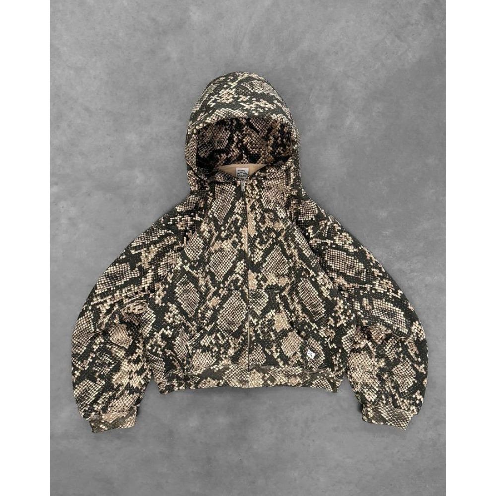 Completo Unisex con Felpa Oversize a Manica Lunga Stampa Alberi Mimetica Streetwear Completo Due Pezzi