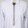 Practical PU Leather Chain Necklace Comfortable Unisex Jewelry Bolo Tie Fashion For Office Travel And Casual Use