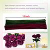 221 Pcs Craft Pipe Clearners Flower Set,Chenille Stem Pipecleaner Kit for Craft Tulip  Bouquet Making,DIY Craft Projects and Hol
