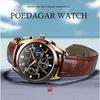POEDAGAR Orologi da Uomo Moda Pelle Impermeabile Luminosi Top Brand Lusso Quarzo da Polso