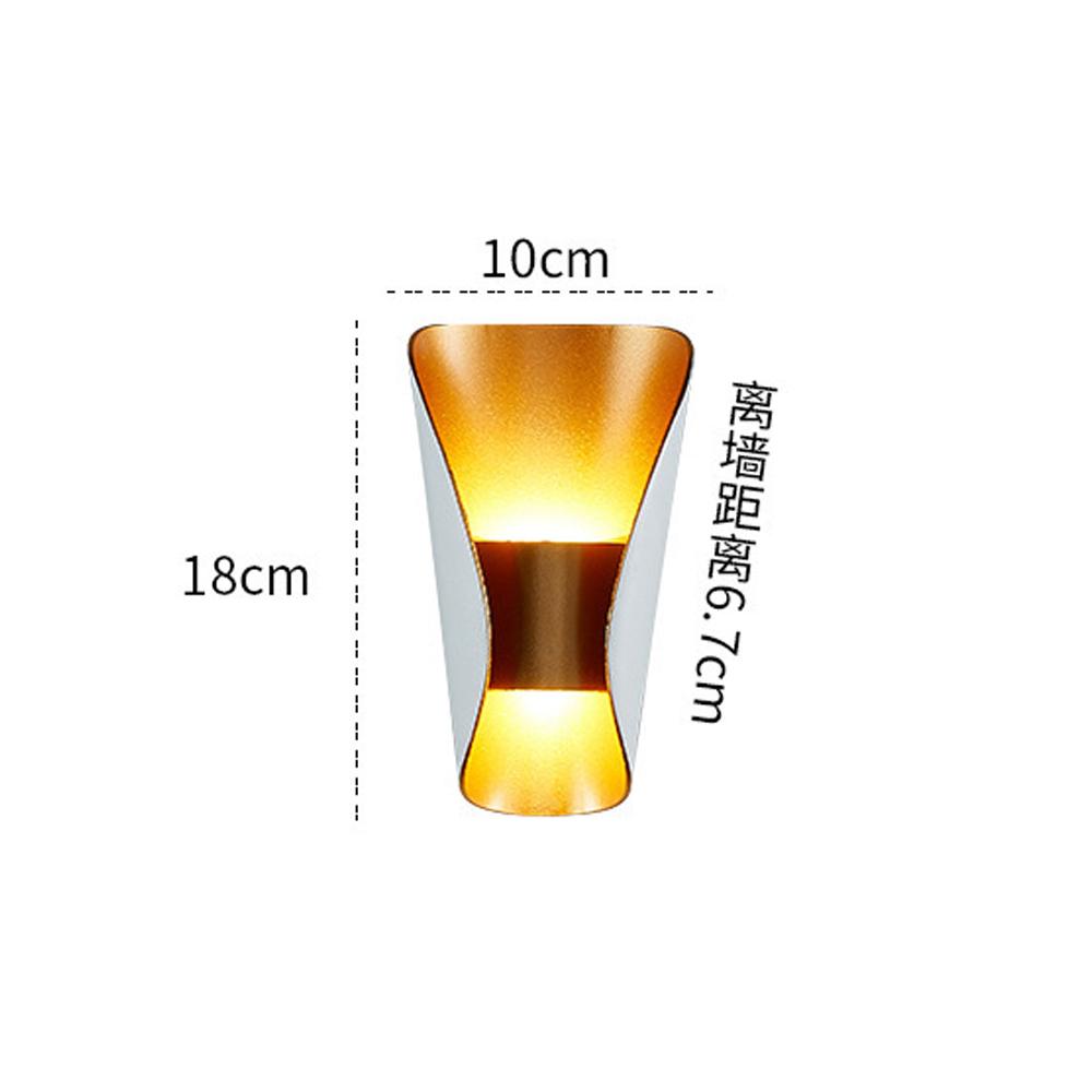 Appliques murales LED minimalistes modernes Appliques murales d'intérieur de style nordique Applique murale de chevet de chambre à coucher Éclairage intérieur simple