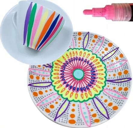 Marker akrylowy 1-2 mm żółty neon 3993 A'6