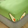 Queen Fitted Sheet King Size With Elastic Bed Cover For Double Bed Avocado Pattern Mattress Covers(no Pillowcase)