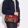 New COACH Track Cow Leather Shoulder Bag Crossbody Bag Large Size Men's Red & Khaki CE873-QBV1U