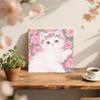 Oil Painting By Number House Tree DIY Digital Oil Painting Scenery Drawing Numbers Adults Kit Cat Handmade Gift Home Decor Gifts
