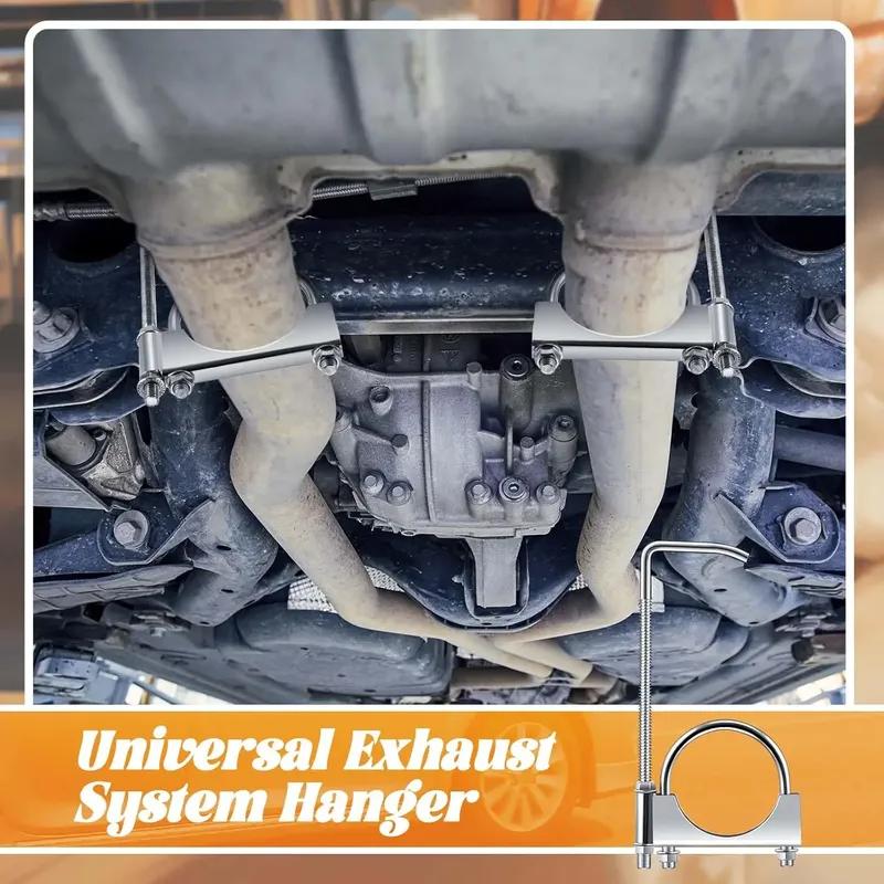 Automobile Exhaust Clamp Hook 2.5Inch/3Inch Exhaust Clamp with Hanger Exhaust Clamp Clamp with Hanger Rear Muffler Hanger