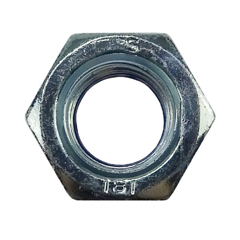 Self-locking Nut M20x2.5 with Polyamide Insert Class 8 DIN985 White Zinc Plated
