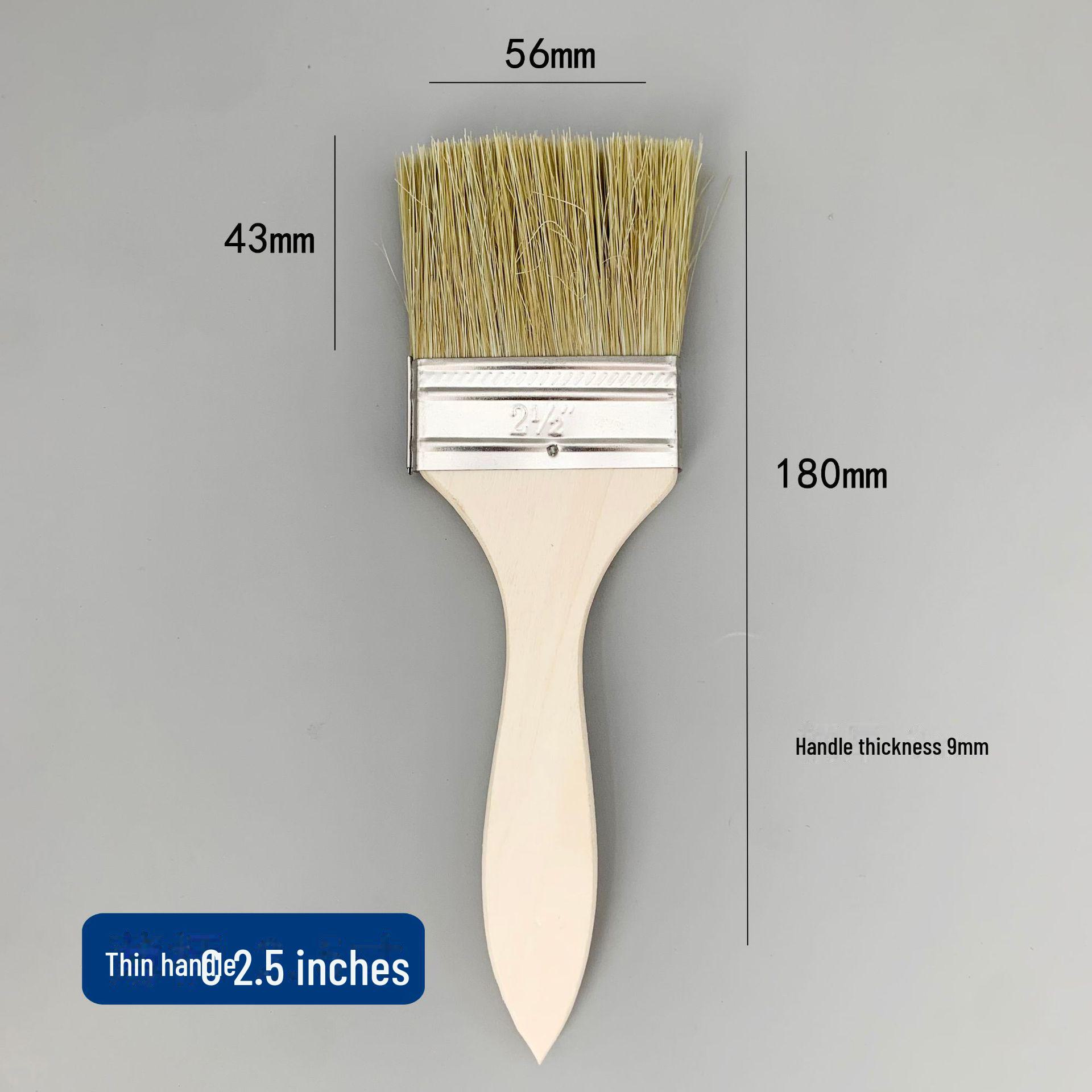 

Щітка для барбекю та пилу з натуральної свинячої шерсті - м’який, коричневий, промисловий водонепроникний інструмент для домашнього використання