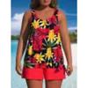 Costume da Bagno Tankini Estivo Due Pezzi Canotta da Donna Costume da Bagno a Quattro Angoli Taglia Grande