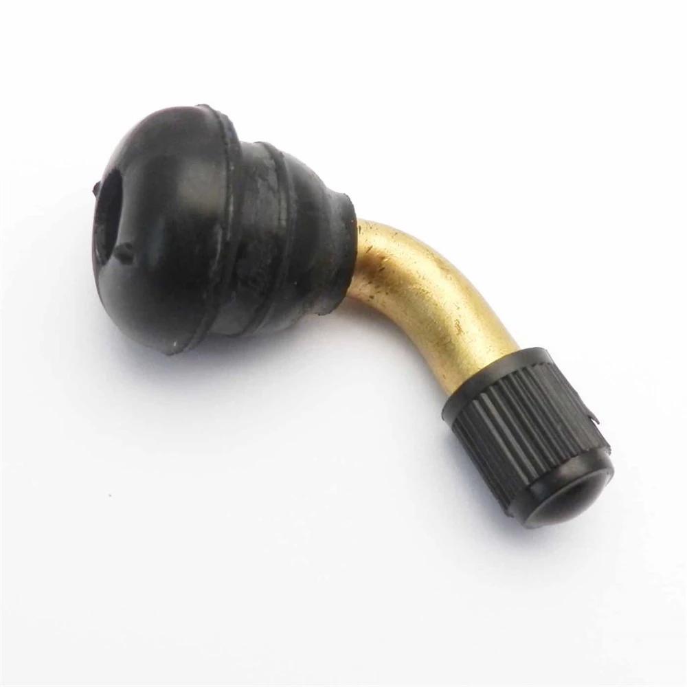 PVR70 Rubber Brass Right Angle Stem Caps Scooter Tyre Valves Motorcycles 90 Degree Tyre Valves Stem