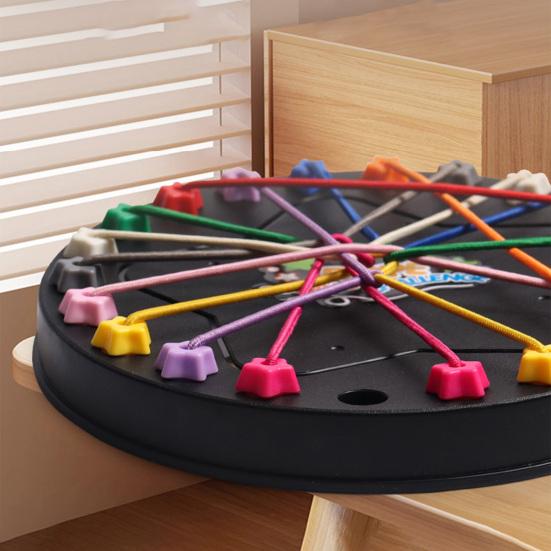 1 Set Kids Rope Untangling Game Twisted Rope Knots Challenge Board