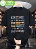 Men's Retro 80s-90s Cassette Tape and VHS Videotape Print T Shirt Unisex Streetwear Shirt Graphic T Shirts