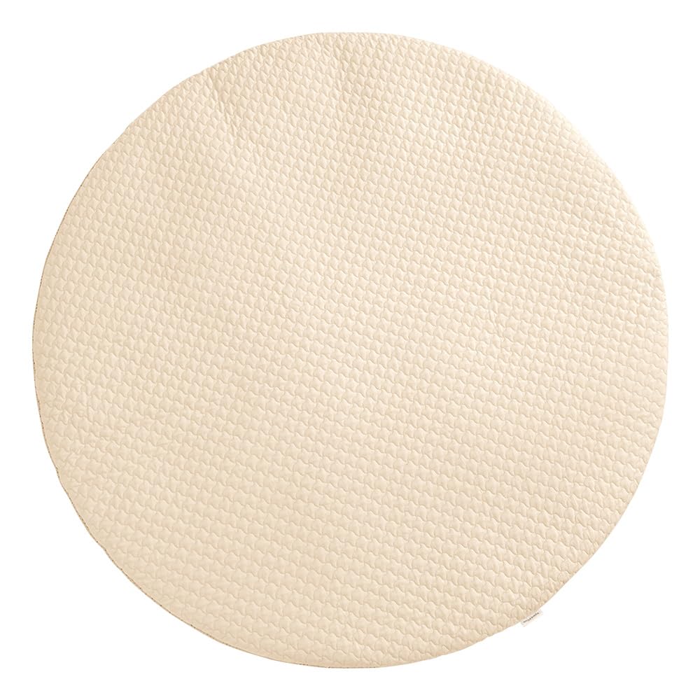 Ange Smile Sunny Mat (approx. 100cm diameter x 3.5cm thickness Beige) Play Mat Baby Nap Mat Baby Mat Nap Round Child Newborn Rug Round