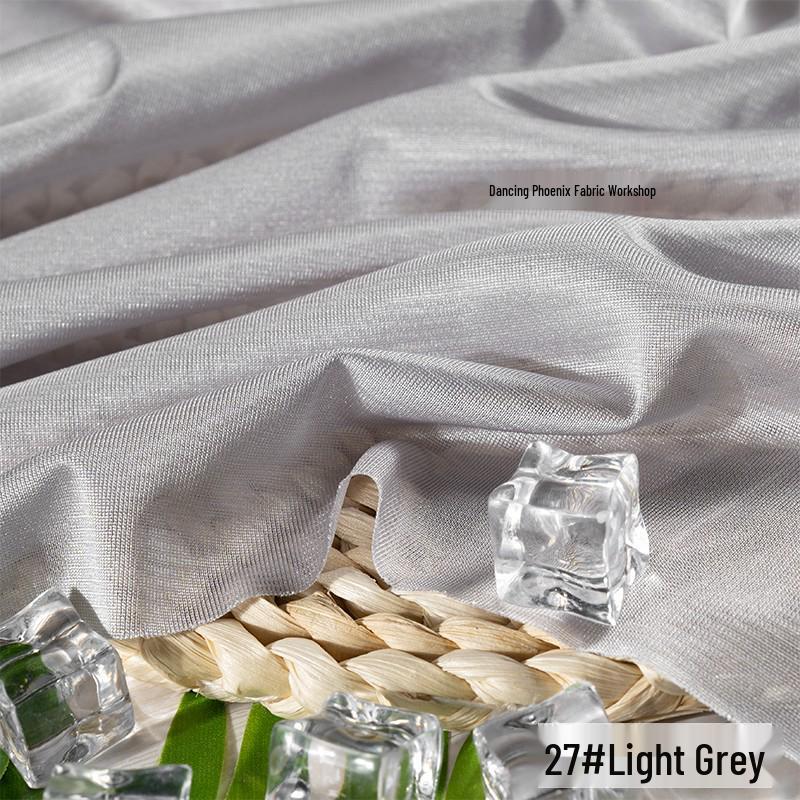 40D Warp-Knitted High-Elasticity Luster Chiffon Lining - Silky, Breathable Fabric for Dresses