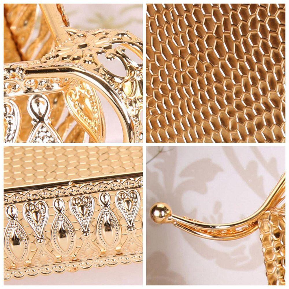 storage rack Ellipse Key Tray Candy Container Storage Tray Fruit Plate Bowl Metal Tray Nordic Style