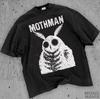 Mothman T-Shirt, Cute Cryptid Gift, Fantasy Book Lover, Moth Man, Cryptozoology, Horror Retro Mystical Weirdcore Paranormal Conspiracy