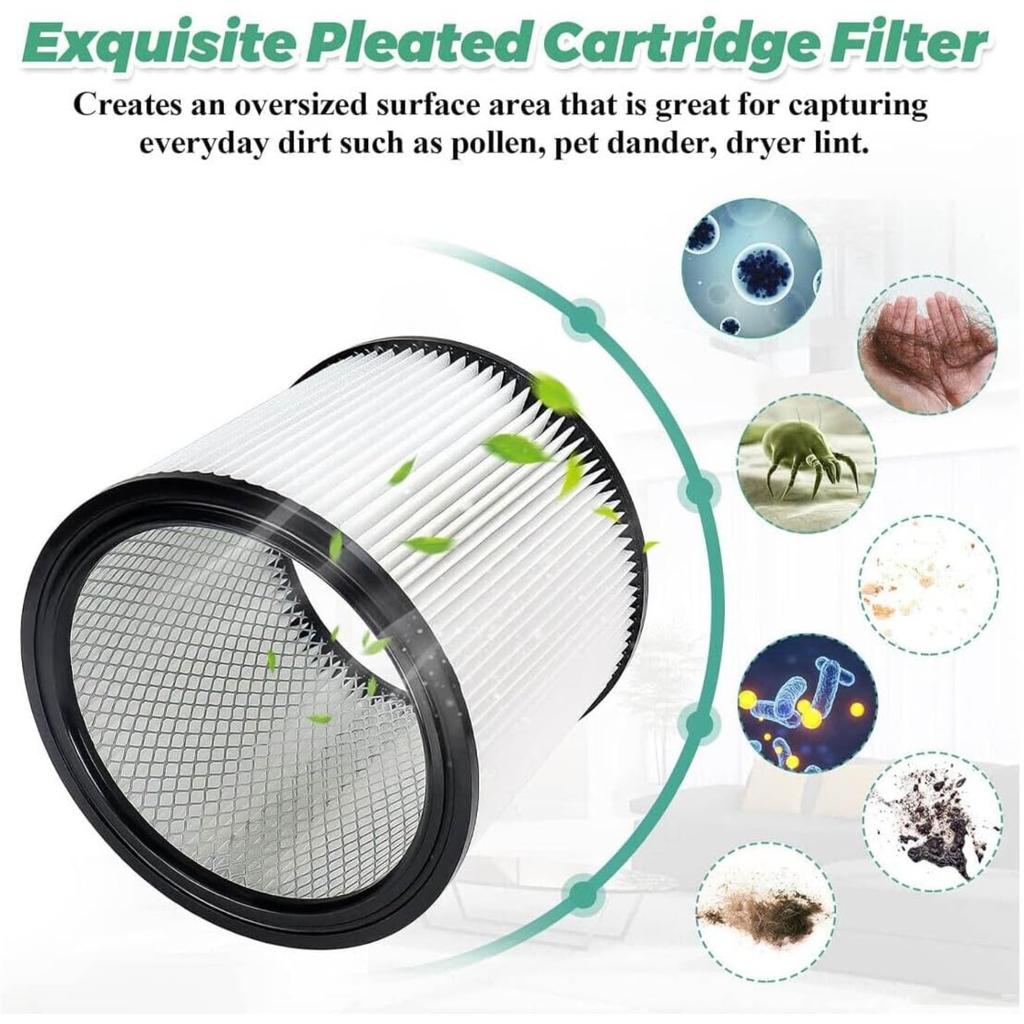 Generic Replacement Filter for Shop Vacuum SS14-600C, SS16-450, SS16-550A, SS16-650C, 16RTP550A, 4045AH, 85L450, 85L575, 86EM350