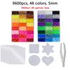 24/72 Farben Box-Set Hama Perlen Spielzeug 2,6/5 mm Perler Pädagogisch Kinder 3D-Puzzles Bastelspielzeug Schmelzperlen Stiftplatten Bügelpapier