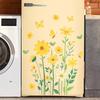 Colorful Butterfly Flowers Refrigerator Decoration Stickers Self-Adhesive Removable Decal Glass/ Door/Wall Sticker Home Decorati